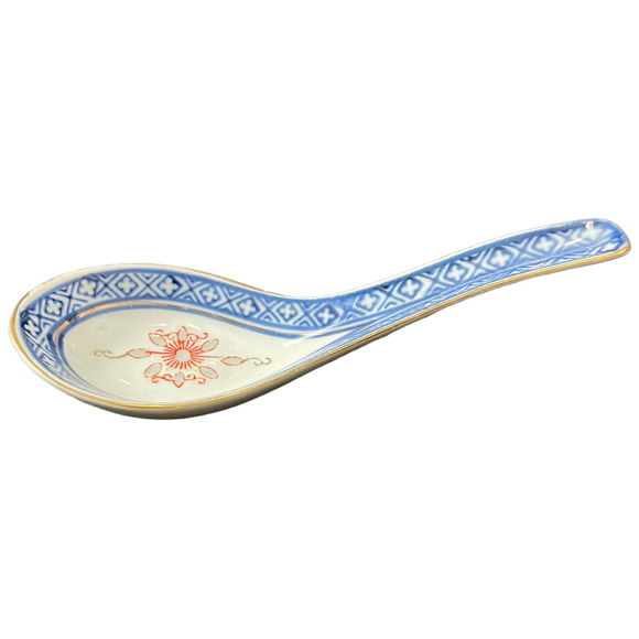 Ceramic Soup Spoon *Rice Grain Soup Spoons*Porcelain Spoon *Asian Soup Spoons - Picture 3 of 6
